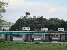 犬山頭首工遠景